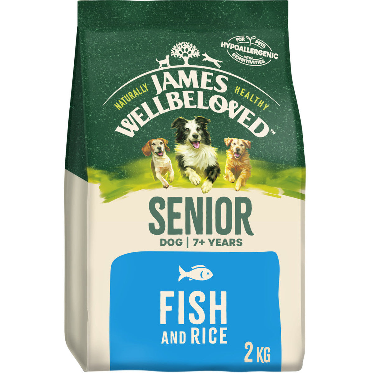 James Wellbeloved Adult Complete Dry Dog Food Fish Rice 2kg Snuffle and Swim