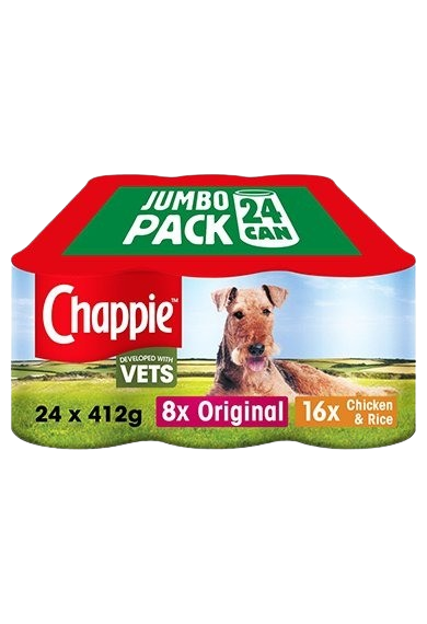 Chappie Adult Wet Dog Food Tins Favourites in Loaf 24 Pack