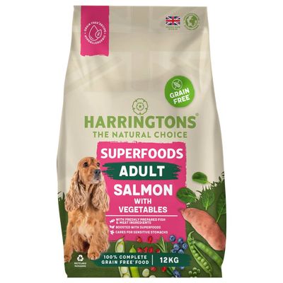 Harringtons Adult Dog Grain Free Superfoods Salmon with Vegetables 12kg