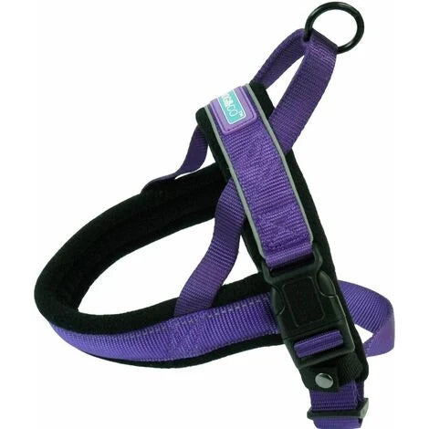 Hemm & Boo Padded Harness Purple, 22-26" Large