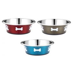 Posh Paws Stainless Steel Dog Dish, 1600ml