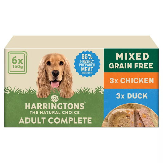 Harringtons Mixed Grain Free 6 Pack 150g