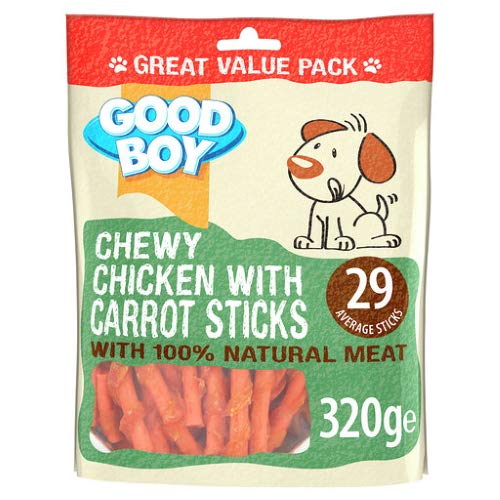 Good Boy Chewy Chicken & Carrot Sticks, 320g