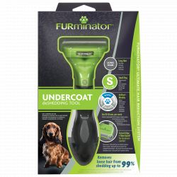 FURminator Undercoat deShedding Tool for Small Long Hair Dog, Small