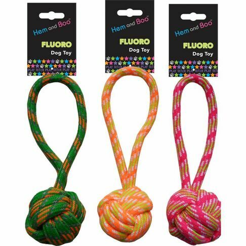 Hem and Boo FLUORO Dog Toy SHORT