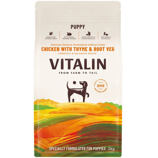 Vitalin Puppy Chicken with Thyme & Root Veg 2kg