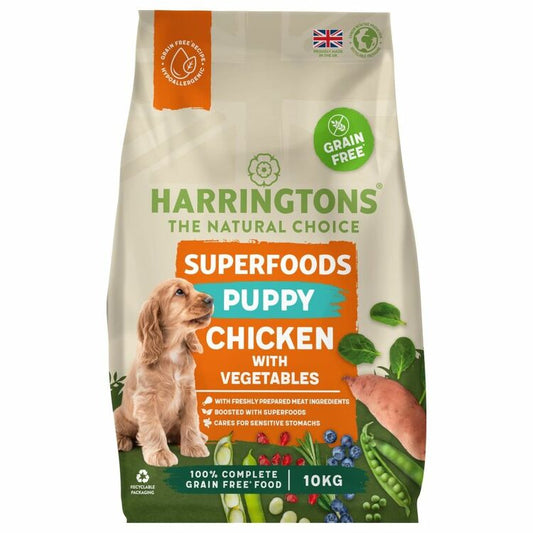 Harringtons Puppy Grain Free Superfoods Chicken & Vegetables 10kg