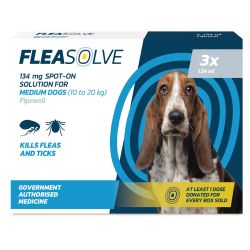 Fleasolve Spot On Flea Treatment - Medium Dog