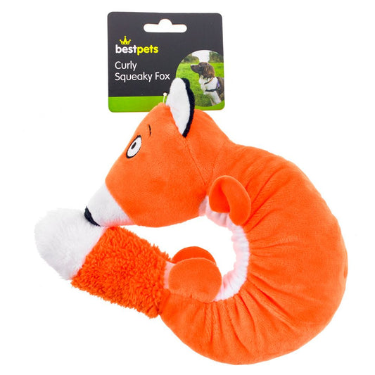 Bestpets Curly Squeaky Fox