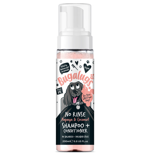 Bugalugs No Rinse Papaya & Coconut Shampoo 200ml