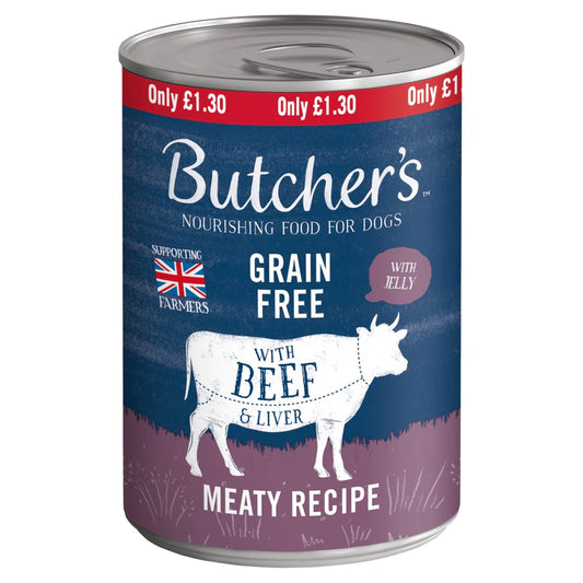 Butchers Beef & Liver 400g Only £1.30