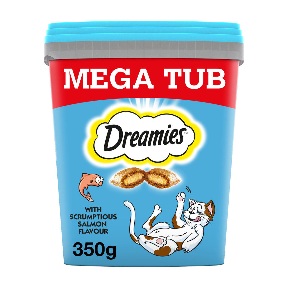 Dreamies Mega Pack Salmon Adult Cat Treat 350g