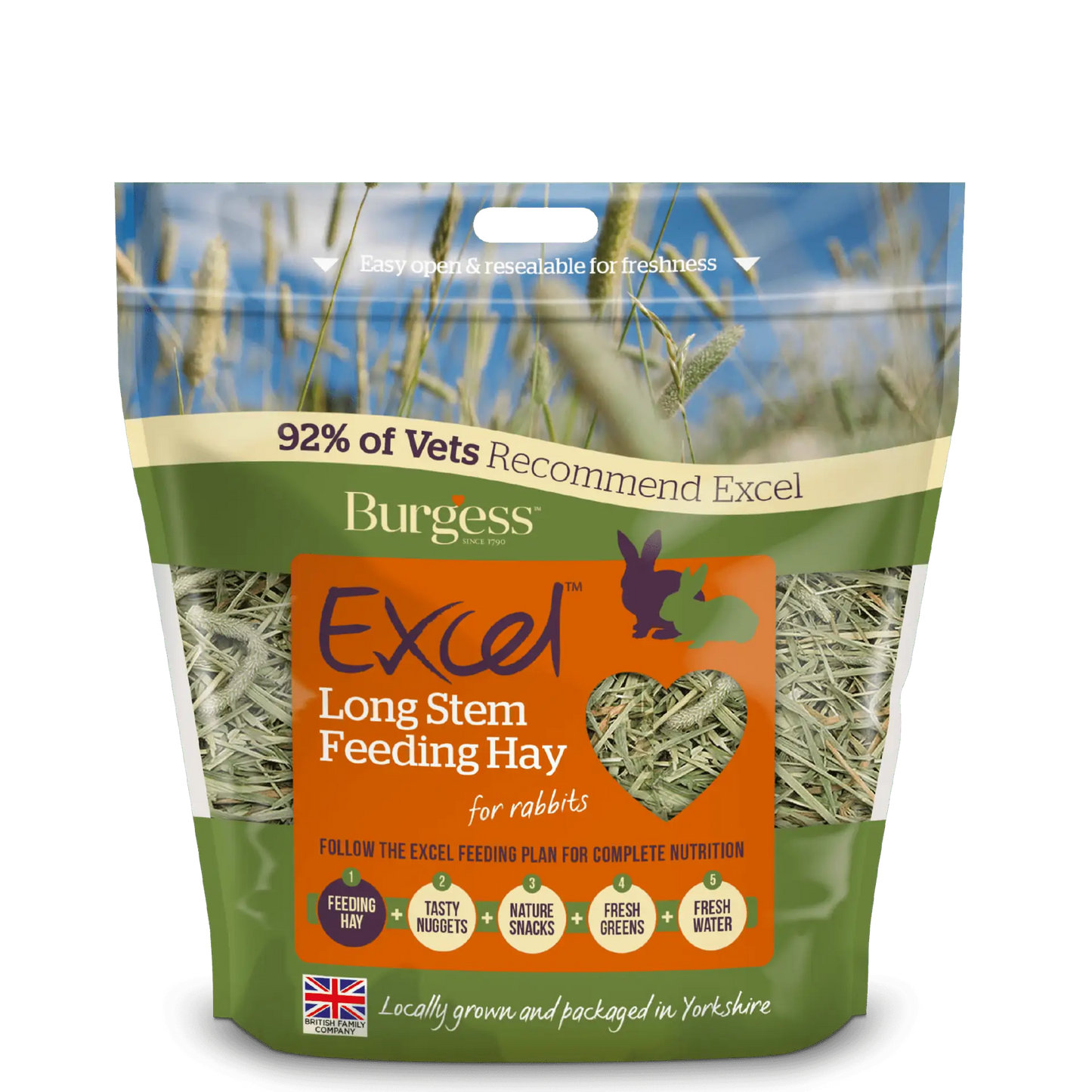 Burgess Excel Long Stem Feeding Hay 1kg