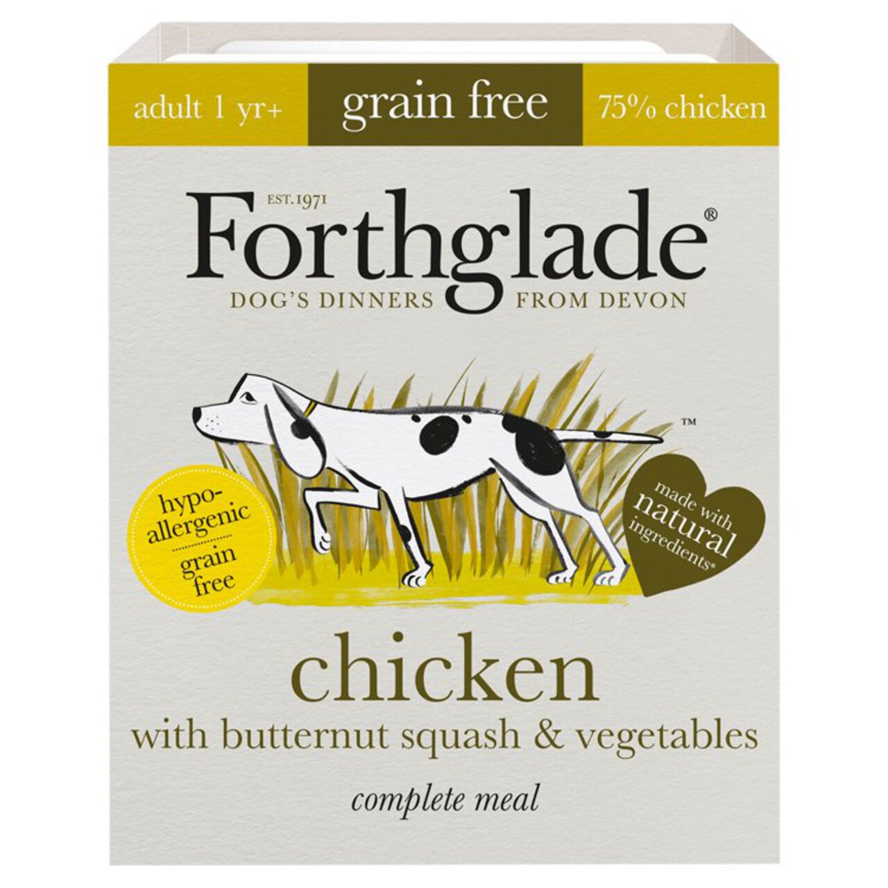 Forthglade Complete Grain free Adult Chicken & Veg 395g