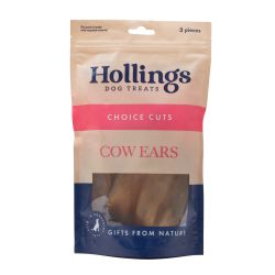 Hollings Cow Ears Dog Treats, 3pk