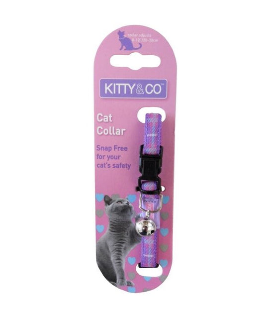 Kitty & Co Cat Collar Tartan Purple