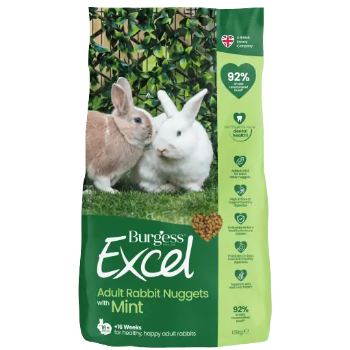 Burgess Excel Rabbit Adult Nuggets with Mint 1.5kg