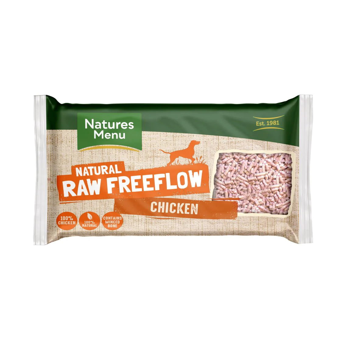 Natures Menu Raw Freeflow Chicken Mince 2kg - Frozen