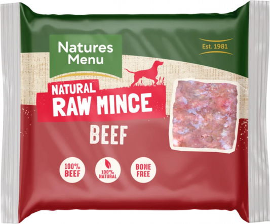 Natures Menu Just Beef Mince 400g - Frozen