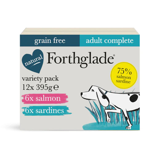 Forthglade Grain Free Complete Meal Fish 12 Pack 395g