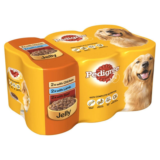 Pedigree Can In Jelly 6 Pack 400g