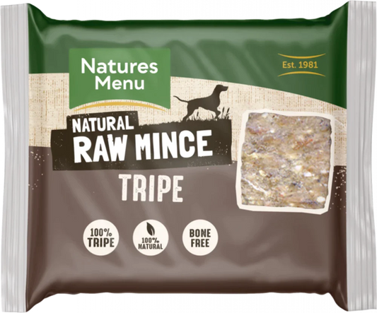 Natures Menu Just Tripe Mince 400g - Frozen