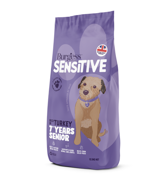 Burgess Sensitive Senior 7+ Turkey 12.5kg