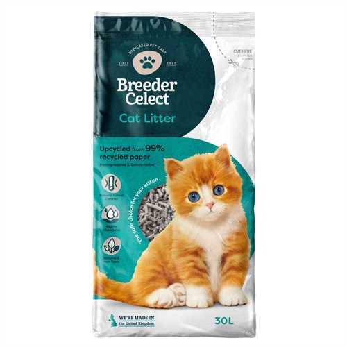 Breeder Celect Recycled Paper Pellet Cat Litter 30 Litre
