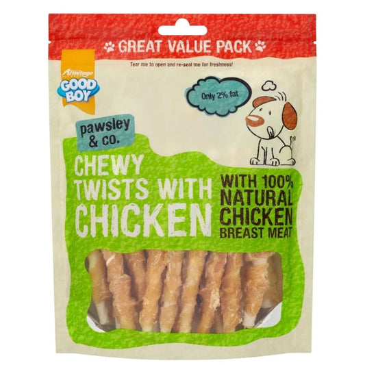 Good Boy Pawsley Chewy Twists Chicken 320g