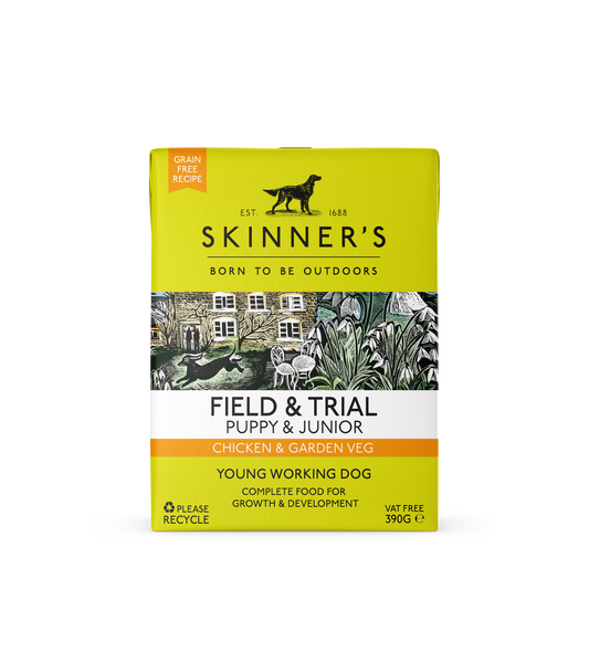 Skinner's Field & Trial - Puppy & Junior - Chicken & Garden Veg 390g