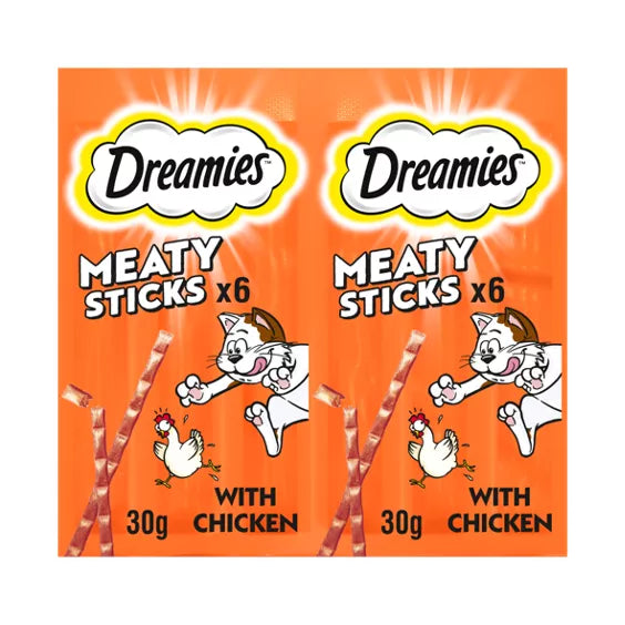 Dreamies Meaty Sticks x6 Chicken