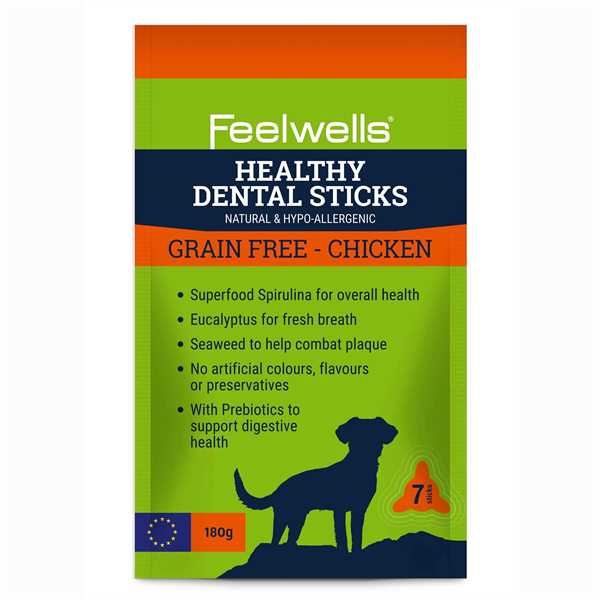 Feelwells Healthy Dental Grain Free Chicken Sticks 180g