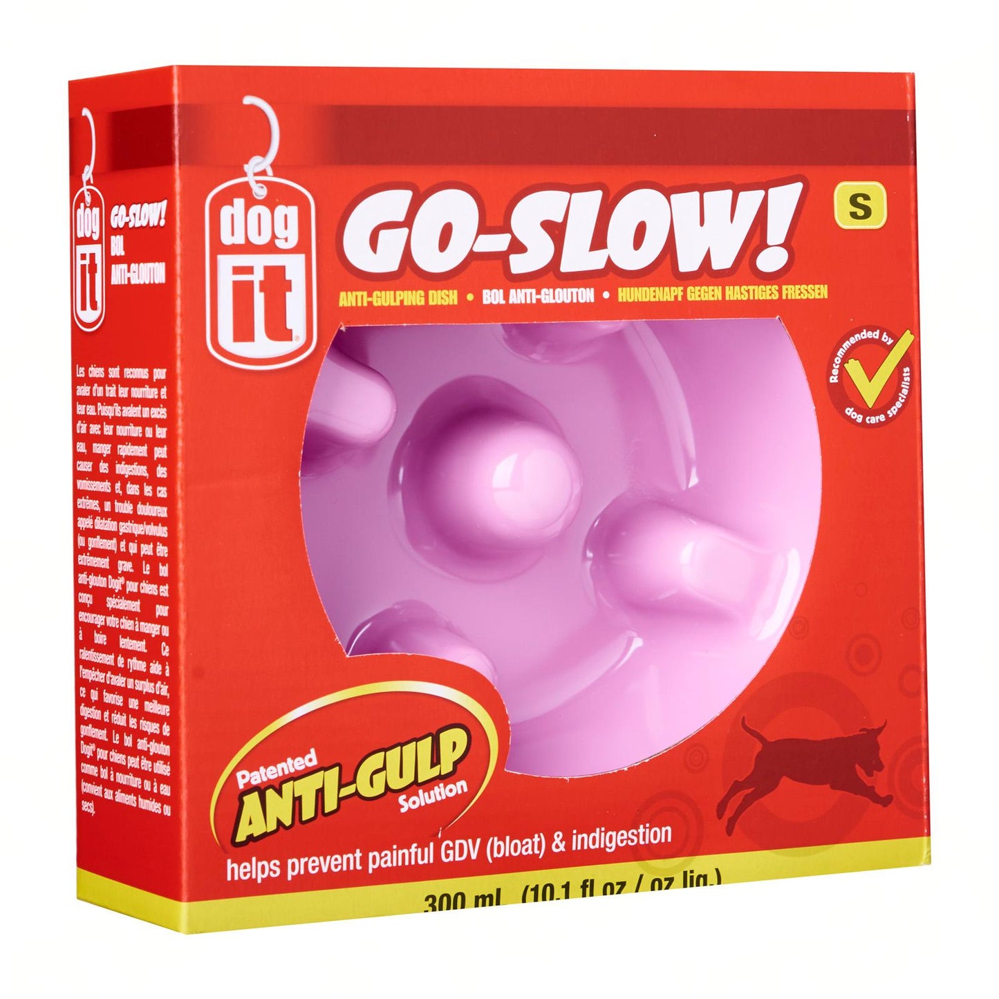 Dogit Go-slow Bowl Pink Small