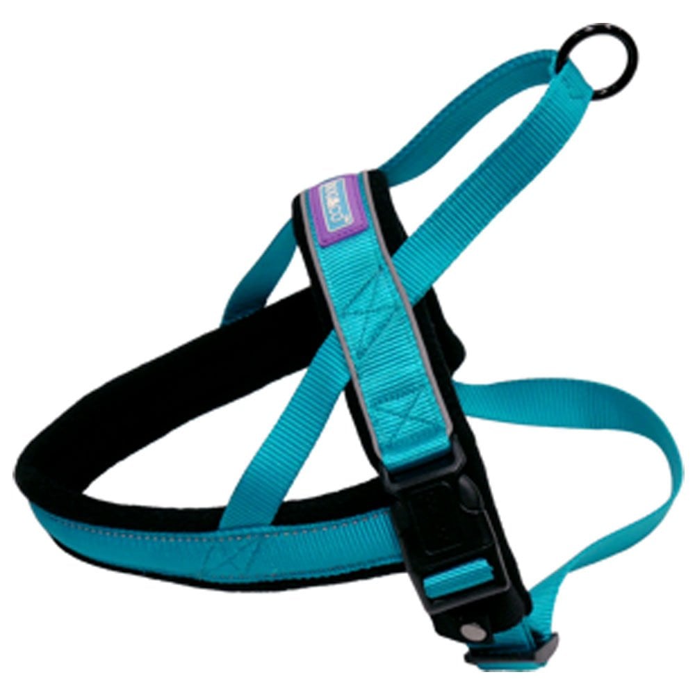 Hemm & Boo Padded Harness Aqua, 14-18" Small