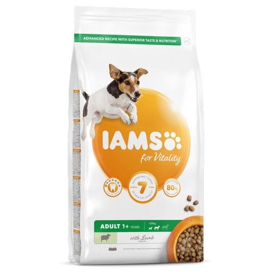 IAMS for Vitality Adult Small & Medium Dog Food with Lamb 2kg