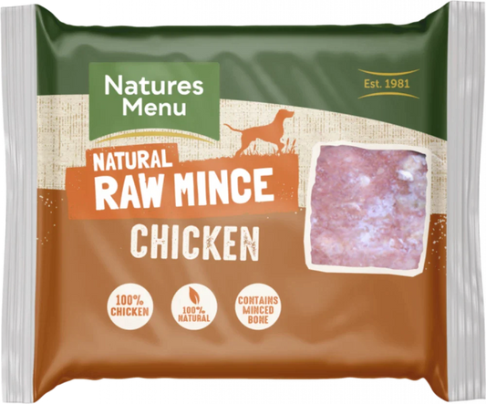 Natures Menu Just Chicken Mince 400g - Frozen