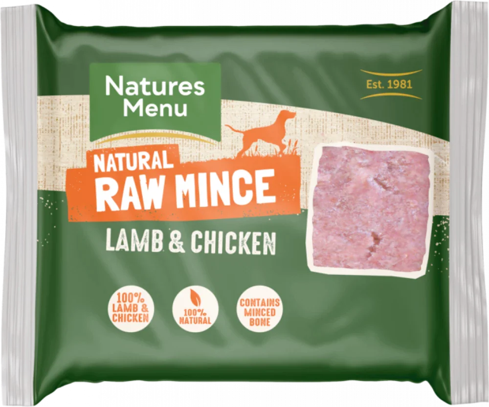 Natures Menu Lamb & Chicken Mince 400g - Frozen