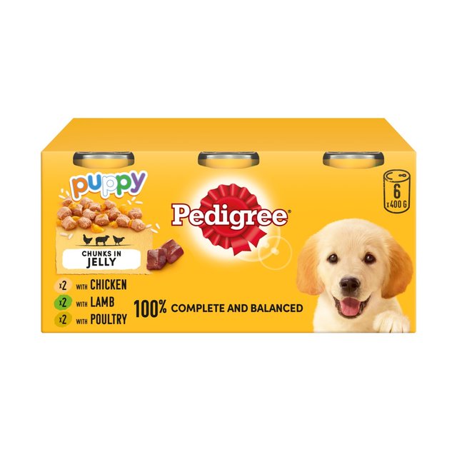 Pedigree Can in Jelly Puppy 6 Pack 400g