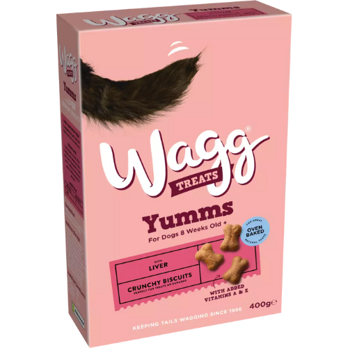 Wagg Yumms Dog Biscuits Liver 400g