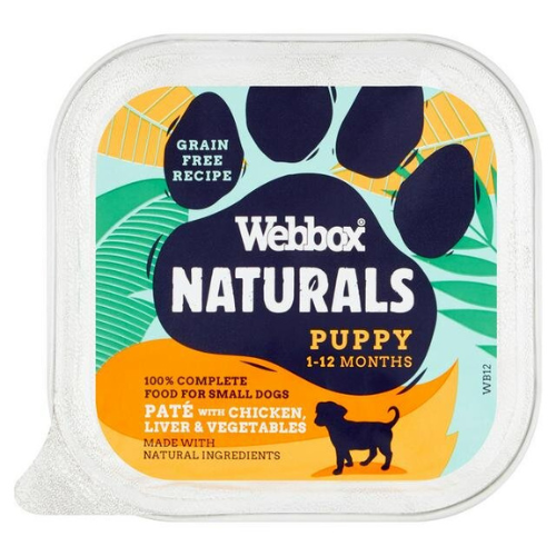 Webbox Naturals Puppy Chicken, Liver & Veg Pate 150g