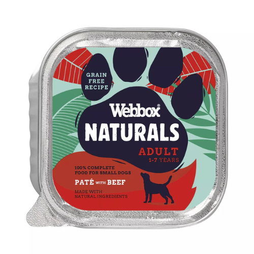 Webbox Naturals Dog Adult Beef Pate 150g