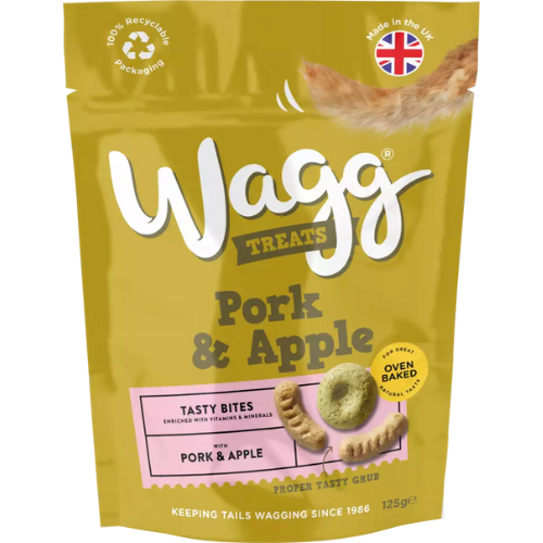 Wagg Pork & Apple Treats 125g