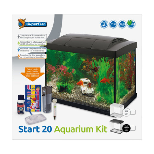 Superfish Start 20 Aquarium Kit Black