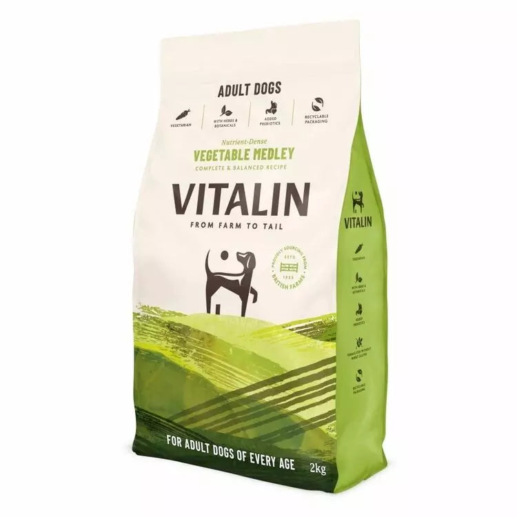 Vitalin Adult Dog Vegetable Medley 2kg