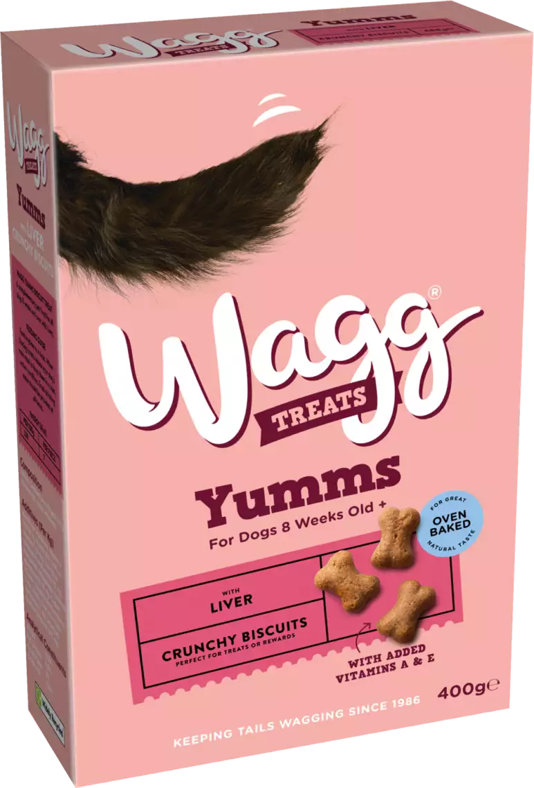 Wagg Yumms Dog Biscuits Liver 400g Snuffle and Swim