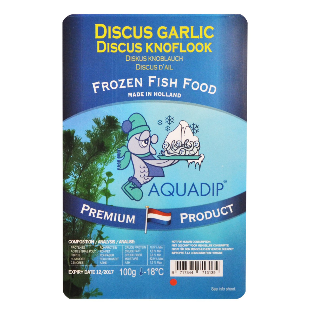 Discus Food With Garlic Frozen Food 100g Blister Pack